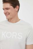 Бавовняна футболка Michael Kors колір сірий з аплікацією