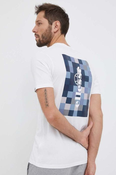 Бавовняна футболка Ellesse колір білий з принтом SHR17632-WHITE (3235062) Бавовняна футболка Ellesse колір білий з принтом SHR17632-WHITE (3235062)