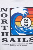 Бавовняна футболка North Sails колір білий з принтом (3083891) Бавовняна футболка North Sails колір білий з принтом (3083891)