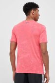 Футболка Under Armour чоловічий колір рожевий однотонний Футболка Under Armour чоловічий колір рожевий однотонний