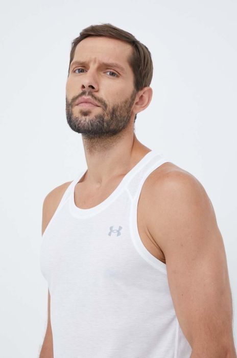 Бігова футболка Under Armour Streaker колір білий Бігова футболка Under Armour Streaker колір білий