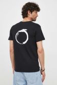 Бавовняна футболка Trussardi колір чорний з принтом (3295317) Бавовняна футболка Trussardi колір чорний з принтом (3295317)