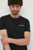 Бавовняна футболка Trussardi колір чорний з принтом (3295317) Бавовняна футболка Trussardi колір чорний з принтом (3295317)