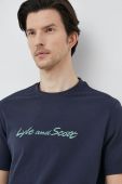Бавовняна футболка Lyle & Scott колір синій з аплікацією Бавовняна футболка Lyle & Scott колір синій з аплікацією