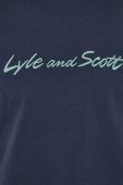 Бавовняна футболка Lyle & Scott колір синій з аплікацією Бавовняна футболка Lyle & Scott колір синій з аплікацією