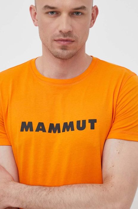 Спортивна футболка Mammut Core Logo колір помаранчевий з принтом Спортивна футболка Mammut Core Logo колір помаранчевий з принтом