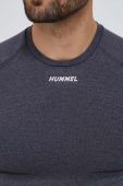Тренувальна футболка Hummel Mike колір сірий з принтом Тренувальна футболка Hummel Mike колір сірий з принтом