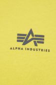 Бавовняна футболка Alpha Industries колір жовтий з принтом 188505.465-EmpireYell Бавовняна футболка Alpha Industries колір жовтий з принтом 188505.465-EmpireYell