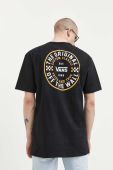 Бавовняна футболка Vans колір чорний з принтом (3210404) Бавовняна футболка Vans колір чорний з принтом (3210404)