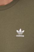 Бавовняна футболка adidas Originals колір зелений з аплікацією (3375669)