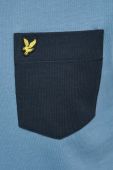 Бавовняна футболка Lyle & Scott візерунок колір блакитний Бавовняна футболка Lyle & Scott візерунок колір блакитний