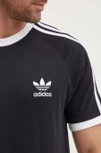 Бавовняна футболка adidas Originals колір чорний візерунок IA4845-BLACK