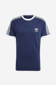 Бавовняна футболка adidas Originals Adicolor Classics 3-Stripes колір синій візерунок IA4850-navy