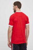Бавовняна футболка adidas Originals Adicolor Classics 3-Stripes колір червоний візерунок IA4852-red
