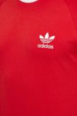 Бавовняна футболка adidas Originals Adicolor Classics 3-Stripes колір червоний візерунок IA4852-red