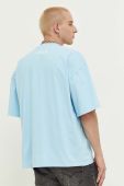 Бавовняна футболка Preach з принтом колір блакитний Бавовняна футболка Preach з принтом колір блакитний