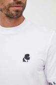 Футболка Karl Lagerfeld чоловічий колір білий з принтом (3628876)