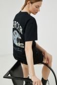 Бавовняна футболка Mercer Amsterdam колір чорний з принтом (3005255)
