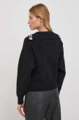 Светр Dkny жіночий колір чорний теплий гольф