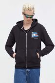 Кофта Tommy Jeans чоловіча колір чорний з капюшоном з принтом (3693496)