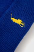 Вовняна шапка Polo Ralph Lauren з товстого трикотажу вовна колір блакитний (3630729) Вовняна шапка Polo Ralph Lauren з товстого трикотажу вовна колір блакитний (3630729)