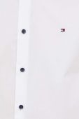 Сорочка Tommy Hilfiger чоловіча колір білий slim з італійським коміром Сорочка Tommy Hilfiger чоловіча колір білий slim з італійським коміром