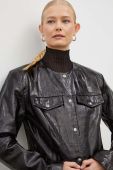 Шкіряна куртка Gestuz жіноча колір чорний перехідна (3687311) Шкіряна куртка Gestuz жіноча колір чорний перехідна (3687311)