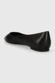 Шкіряні балетки Tommy Hilfiger ESSENTIAL POINTED BALLERINA колір чорний  FW0FW07863 Шкіряні балетки Tommy Hilfiger ESSENTIAL POINTED BALLERINA колір чорний  FW0FW07863