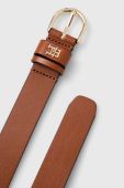 Шкіряний ремінь Tommy Hilfiger жіночий колір коричневий (3684458)