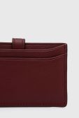 Шкіряний чохол на банківські карти Polo Ralph Lauren колір бордовий Шкіряний чохол на банківські карти Polo Ralph Lauren колір бордовий