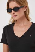 Бавовняна футболка Tommy Hilfiger жіночий колір чорний (3689621)