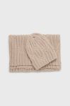 Шапка і шарф Answear Lab колір бежевий (2655226)