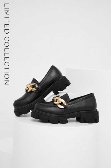 Шкіряні мокасини Answear Lab жіночі колір чорний на плоскому ходу (2645102) Шкіряні мокасини Answear Lab жіночі колір чорний на плоскому ходу (2645102)