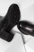 Шкіряні черевики Answear Lab жіночі колір чорний каблук блок (2614888)