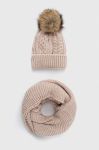 Шапка і снуд Answear Lab колір бежевий (3619538)