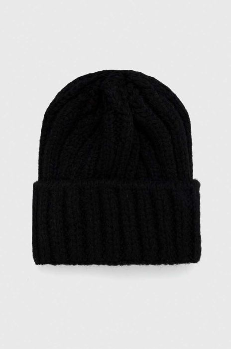 Шапка з вовною Answear Lab колір чорний