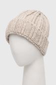 Шапка з вовною Answear Lab колір бежевий з товстого трикотажу (3619554)
