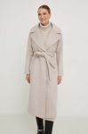 Вовняне пальто Answear Lab колір бежевий перехідний (3520904) Вовняне пальто Answear Lab колір бежевий перехідний (3520904)