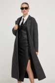 Вовняне пальто Answear Lab колір сірий перехідний oversize (3501920)