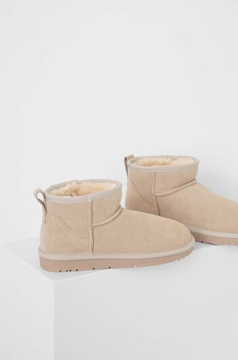 Замшеві чоботи Answear Lab колір бежевий (3505079) Замшеві чоботи Answear Lab колір бежевий (3505079)