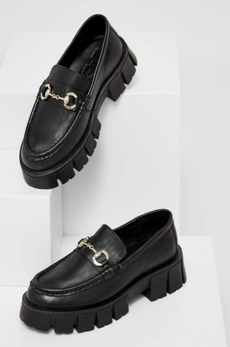 Шкіряні мокасини Answear Lab X Лімітована колекція NO SHAME жіночі колір чорний на платформі (3524978) Шкіряні мокасини Answear Lab X Лімітована колекція NO SHAME жіночі колір чорний на платформі (3524978)