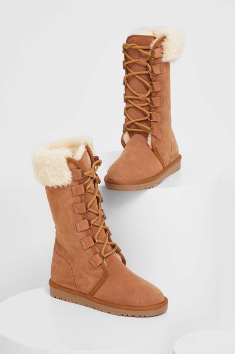 Замшеві чоботи Answear Lab колір коричневий (3525015) Замшеві чоботи Answear Lab колір коричневий (3525015)