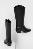 Шкіряні черевики Answear Lab жіночі колір чорний каблук блок (3677048) Шкіряні черевики Answear Lab жіночі колір чорний каблук блок (3677048)