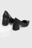 Шкіряні туфлі Answear Lab колір чорний каблук блок