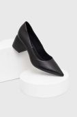 Шкіряні туфлі Answear Lab колір чорний каблук блок
