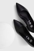Шкіряні туфлі Answear Lab колір чорний каблук блок