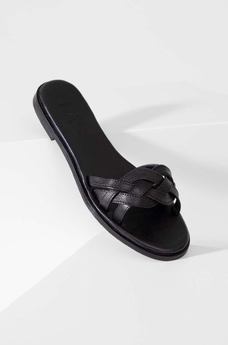 Шкіряні шльопанці Answear Lab жіночі колір чорний (3096418)