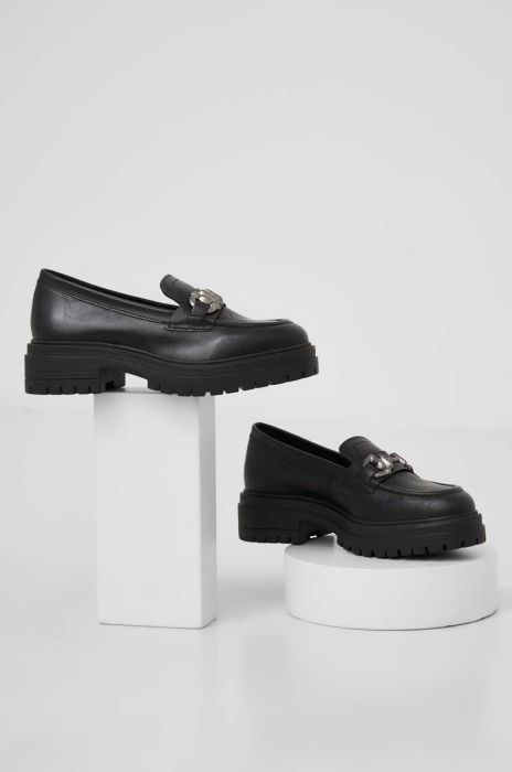 Шкіряні мокасини Answear Lab жіночі колір чорний на платформі (3530136) Шкіряні мокасини Answear Lab жіночі колір чорний на платформі (3530136)
