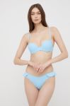Роздільний купальник Answear Lab ущільнена чашечка колір блакитний Роздільний купальник Answear Lab ущільнена чашечка колір блакитний