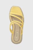 Шльопанці Answear Lab жіночі колір жовтий на платформі Шльопанці Answear Lab жіночі колір жовтий на платформі
